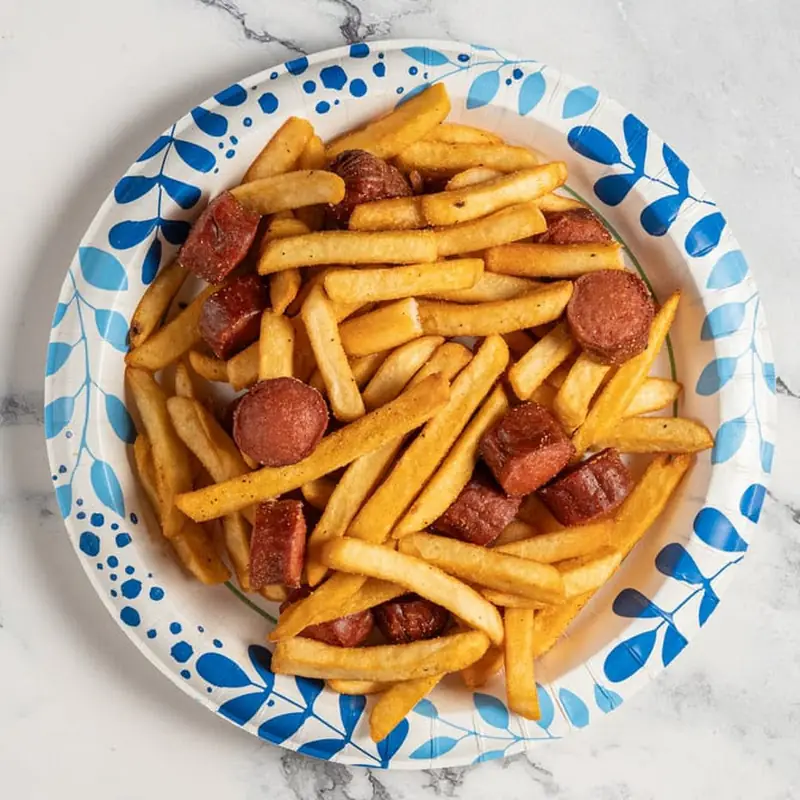 Burger meal fries + drink