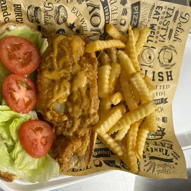 3 Wings with Fries & Side Salad