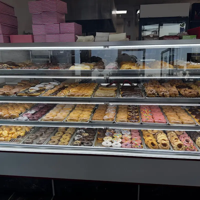Donut Basket Breakfast and Burgers