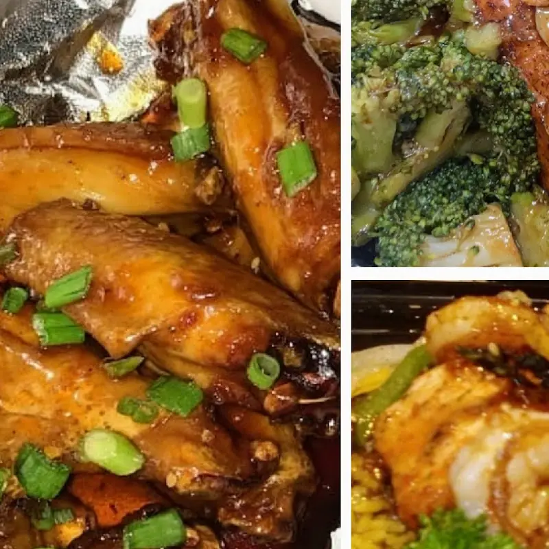 Glazed Salmon Platter