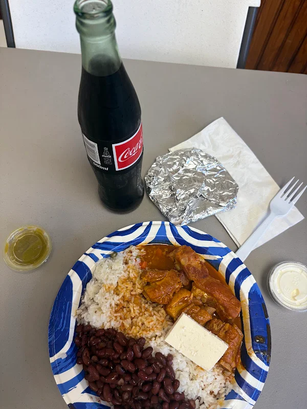 Beef Taco and Cheese Enchilada Combination Plate
