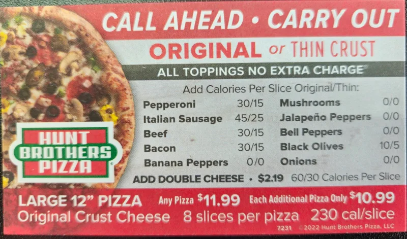 Hunt Brothers Pizza