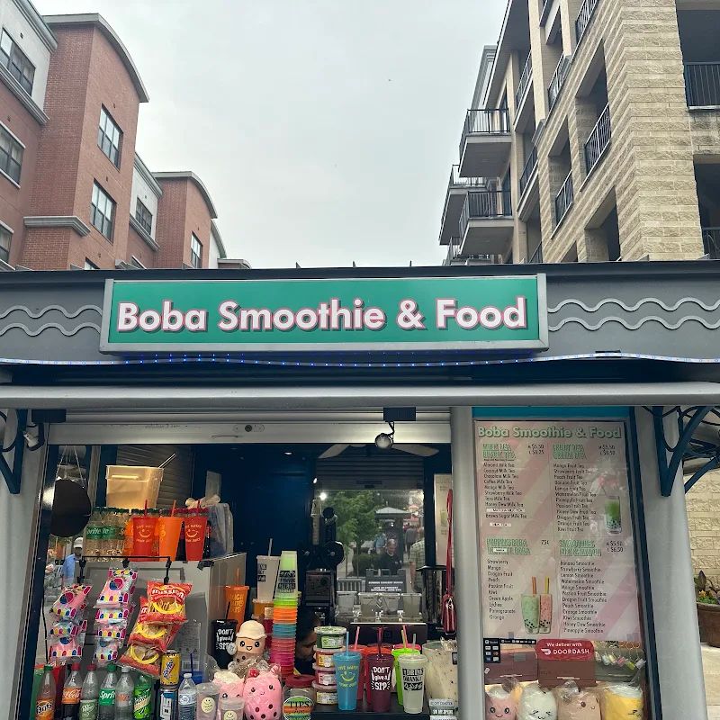 Boba Smoothie And Food