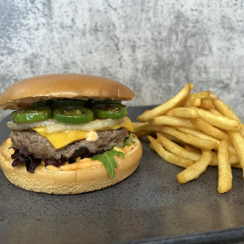 Veggie Burger with Fries and Soda