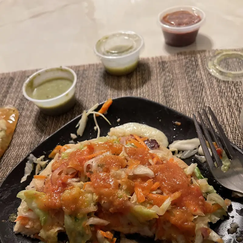 Pupusas tacos and gladys