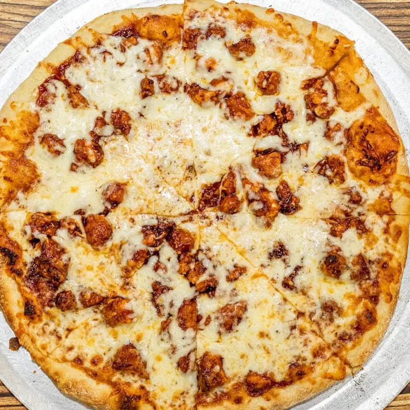 Chicken Broccoli Pizza Slice