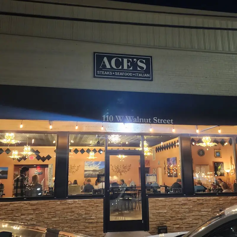 Ace's Steak, Seafood, Italian restaurant.
