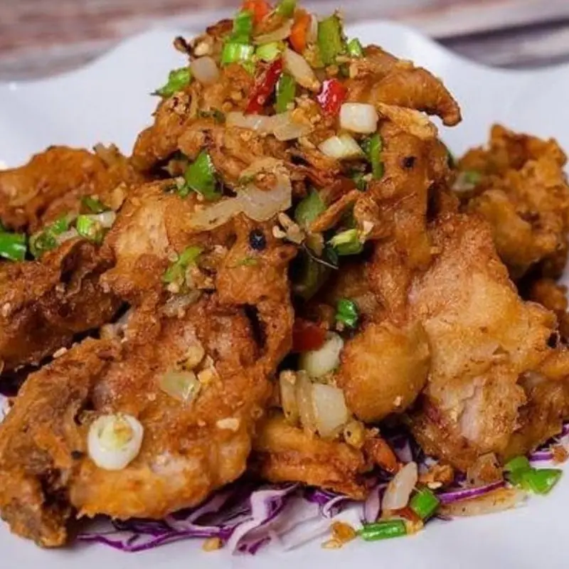 Spicy Salted Fish  椒盐鱼