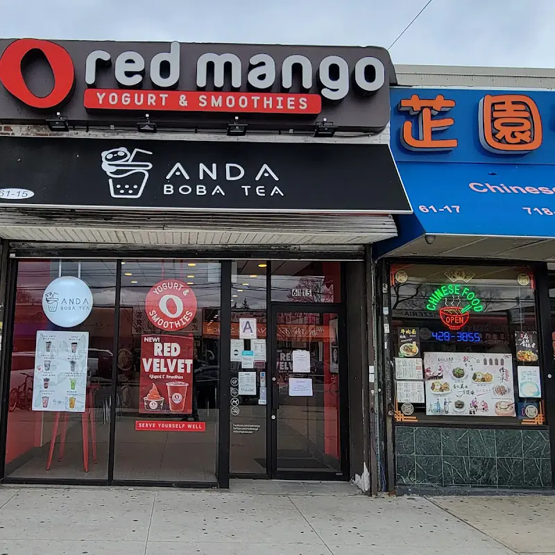 Anda Boba Tea & Red Mango in Bayside, Oakland Garden NY