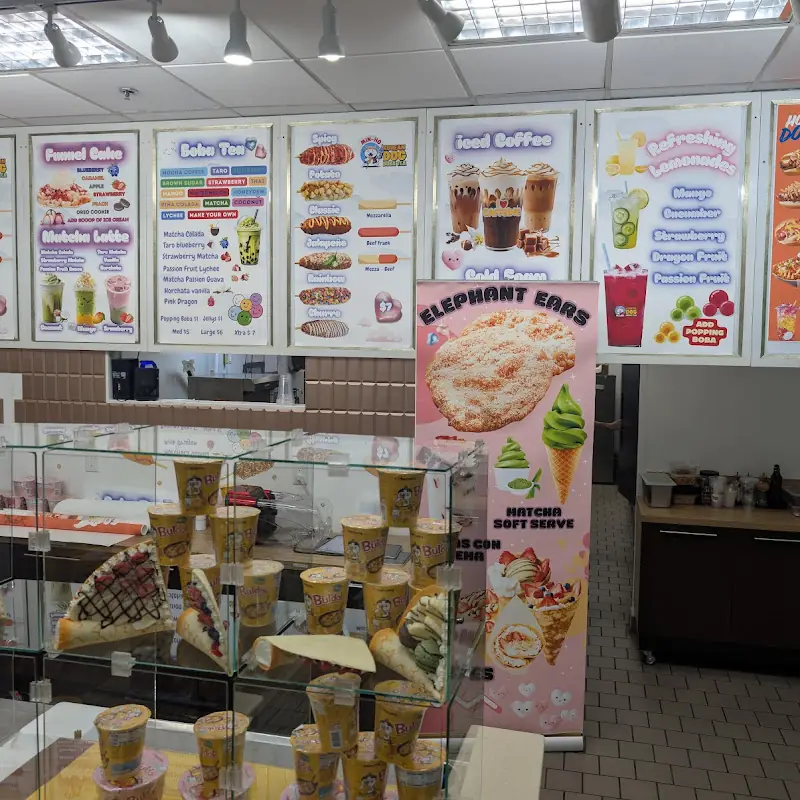 Min-ho Korean dogs boba tea