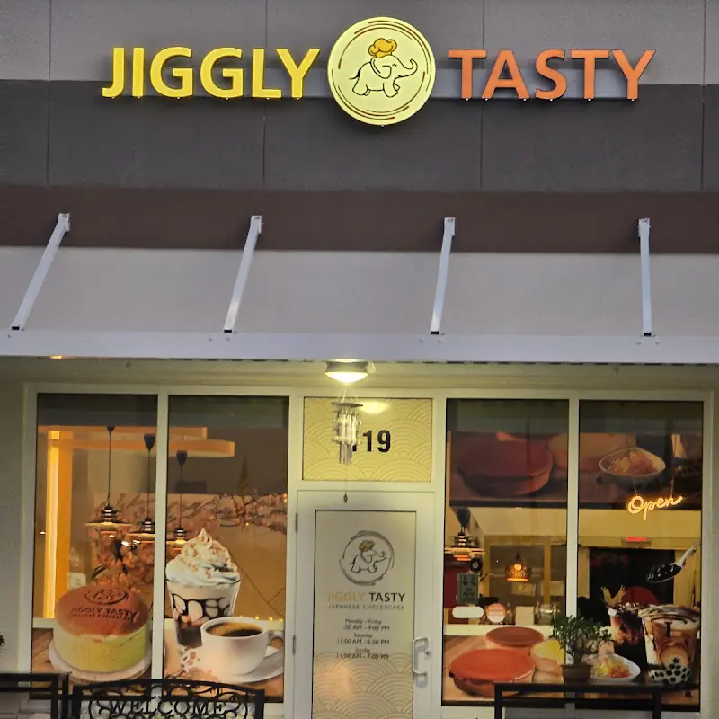 Jiggly Tasty Japanese cheesecake, Bubble Tea, Coffee
