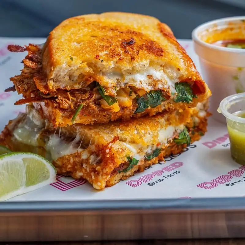 Dipped Birria Tacos