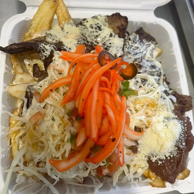 Chuleta Frita tajadas /  Pork Chop   green banana slices