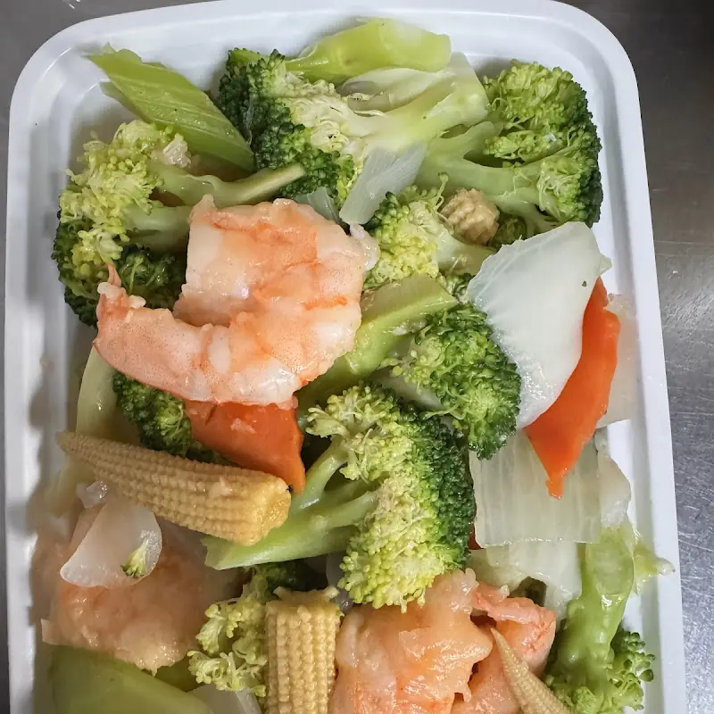 Shrimp with Chinese Vegetables (C)—杂菜虾
