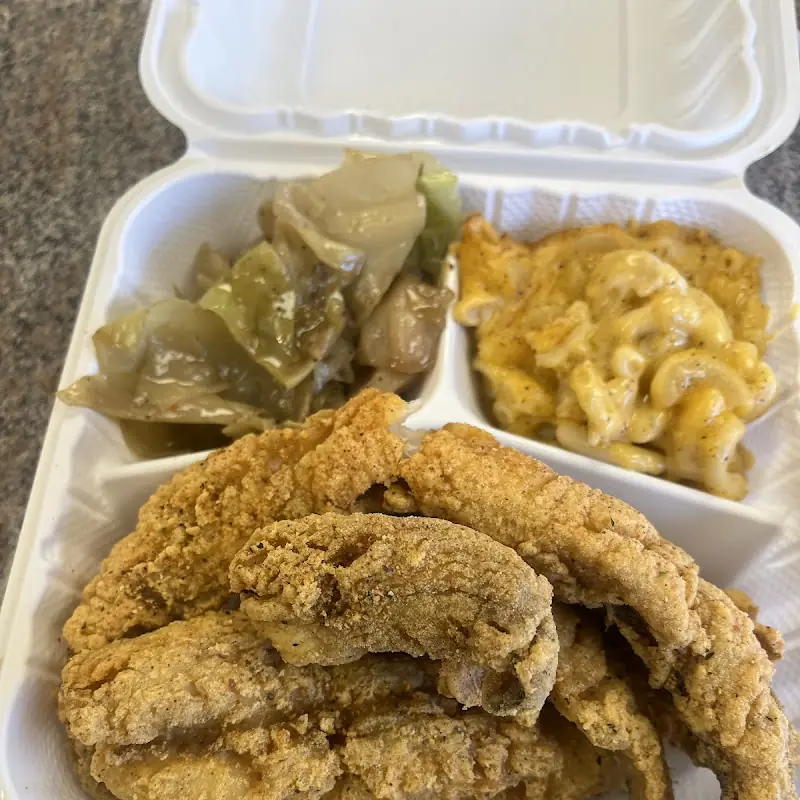 All large sides are $5.00 except potato salad