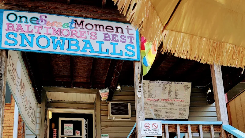 One Sweet Moment- Baltimore's Best Snowballs ️