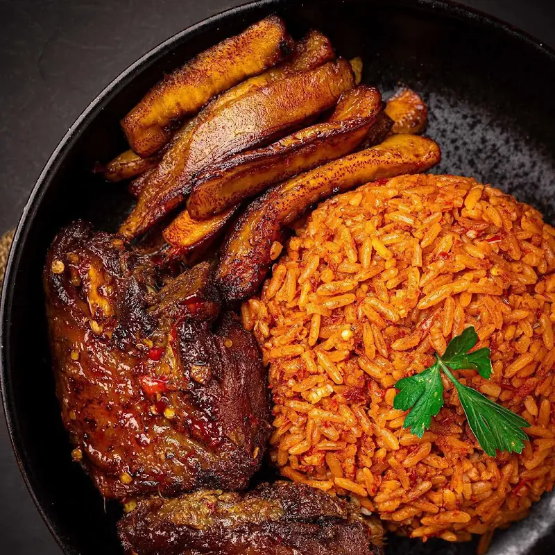 African smokey jollof rice