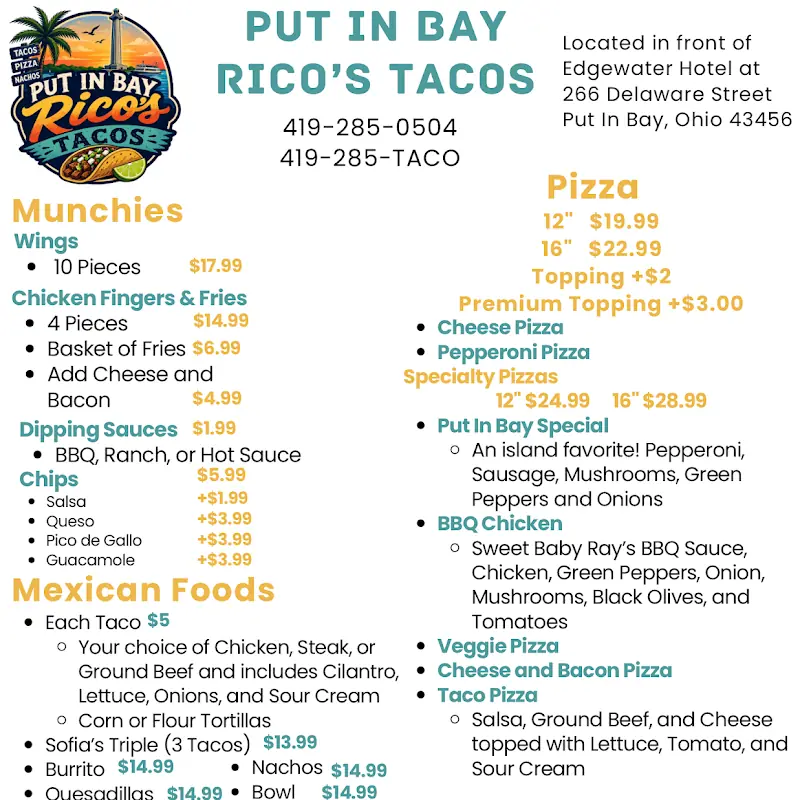 Put In Bay Rico's Tacos