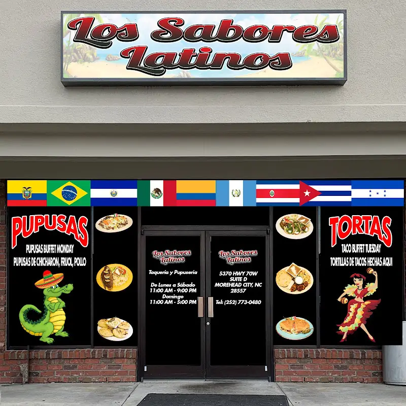 Los Sabores Latinos Taqueria Y Pupuseria