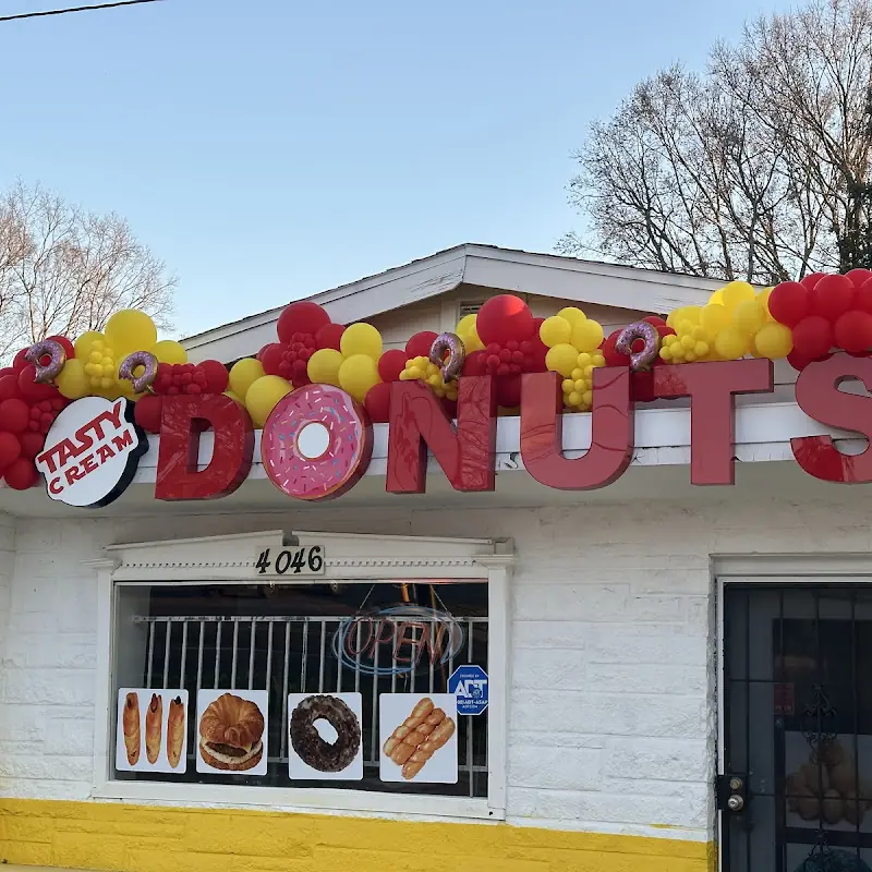 Tasty cream donuts