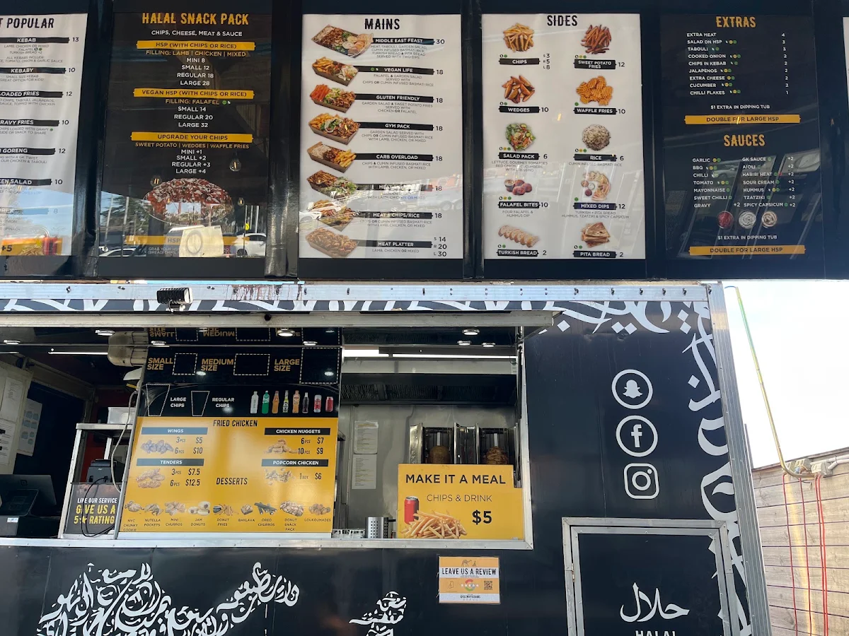 Menu, Glenny Kebabs - Forest Hill