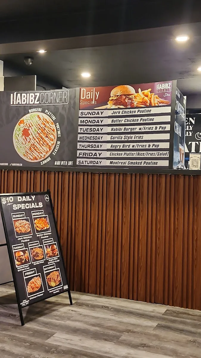 Menu, Habibz Corner