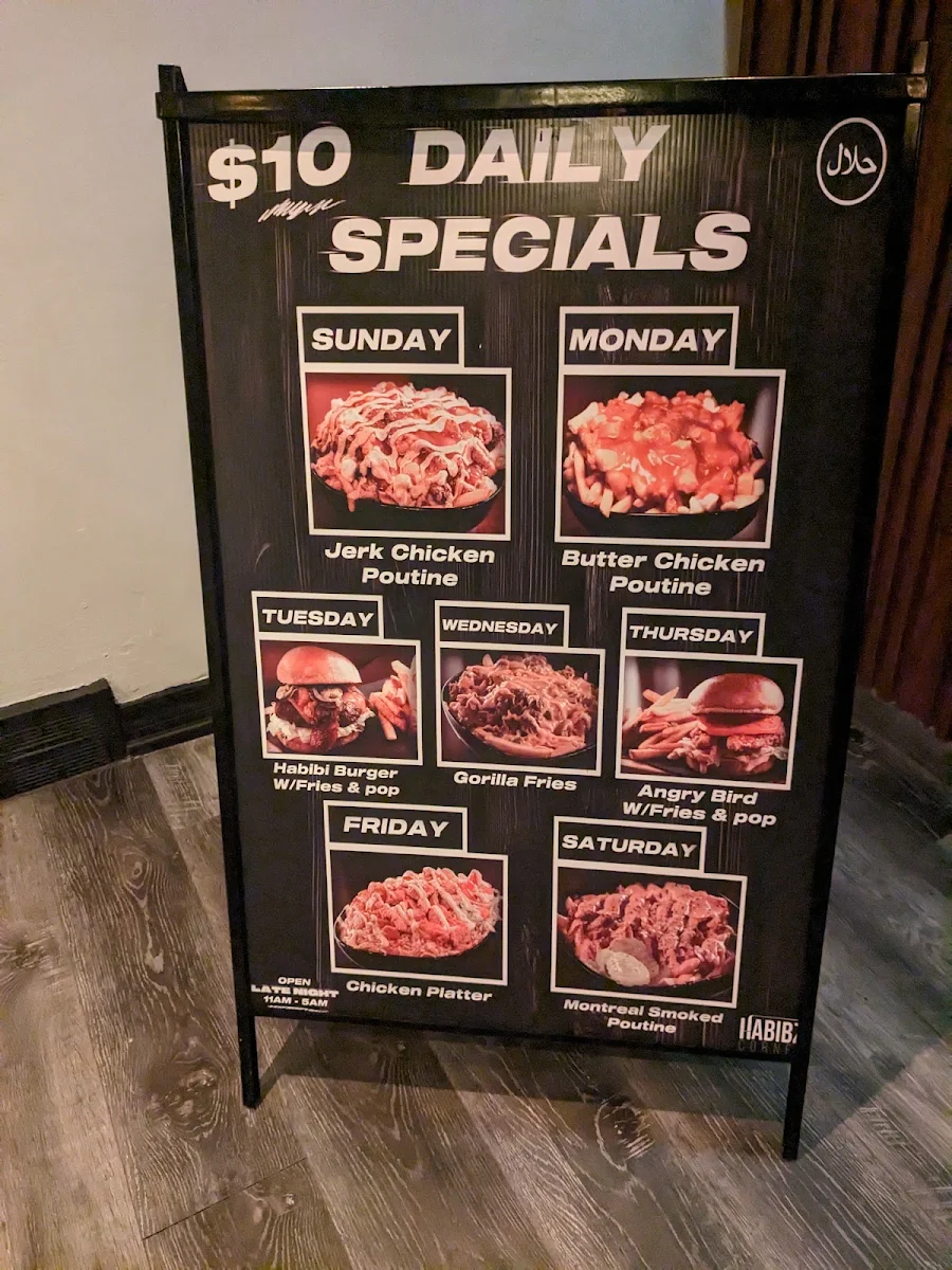 Menu, Habibz Corner