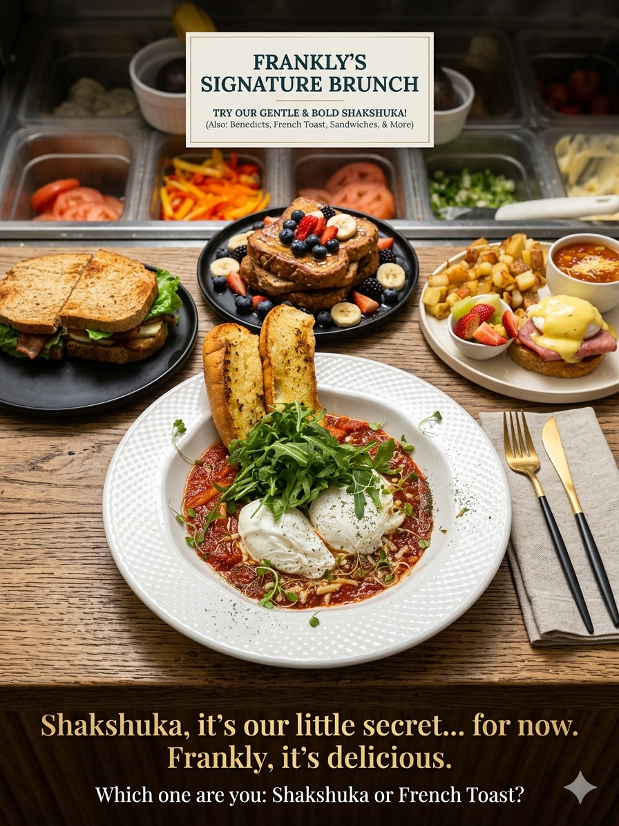 Menu, Frankly Coffee And Bistro
