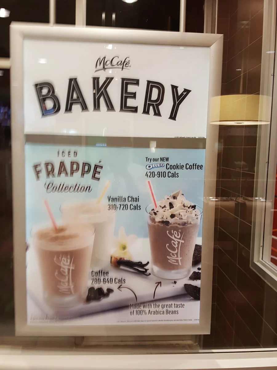 Menu, McDonald's