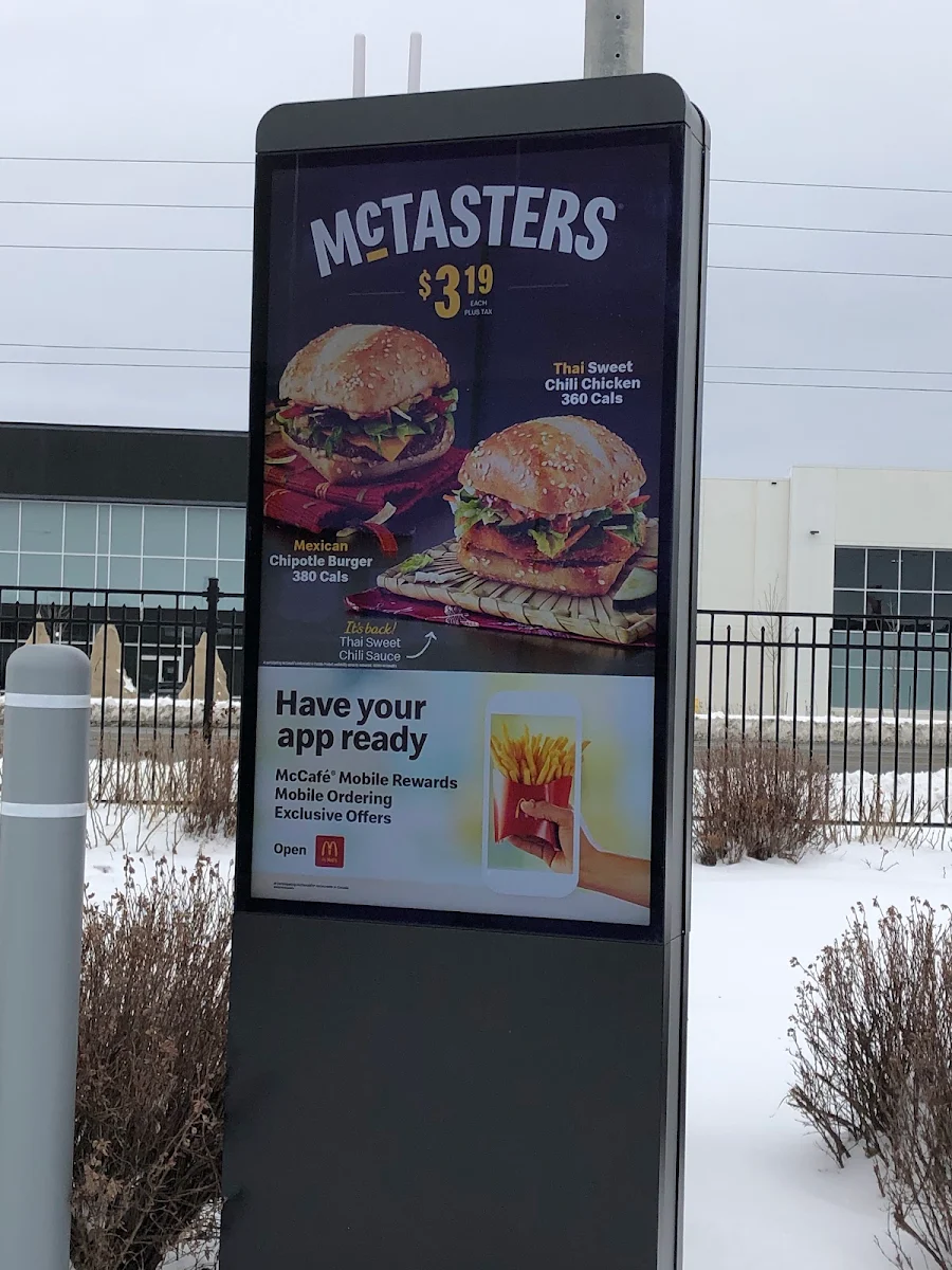 Menu, McDonald's