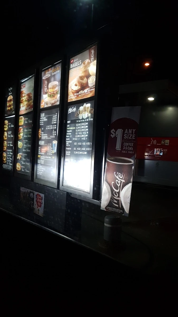 Menu, McDonald's