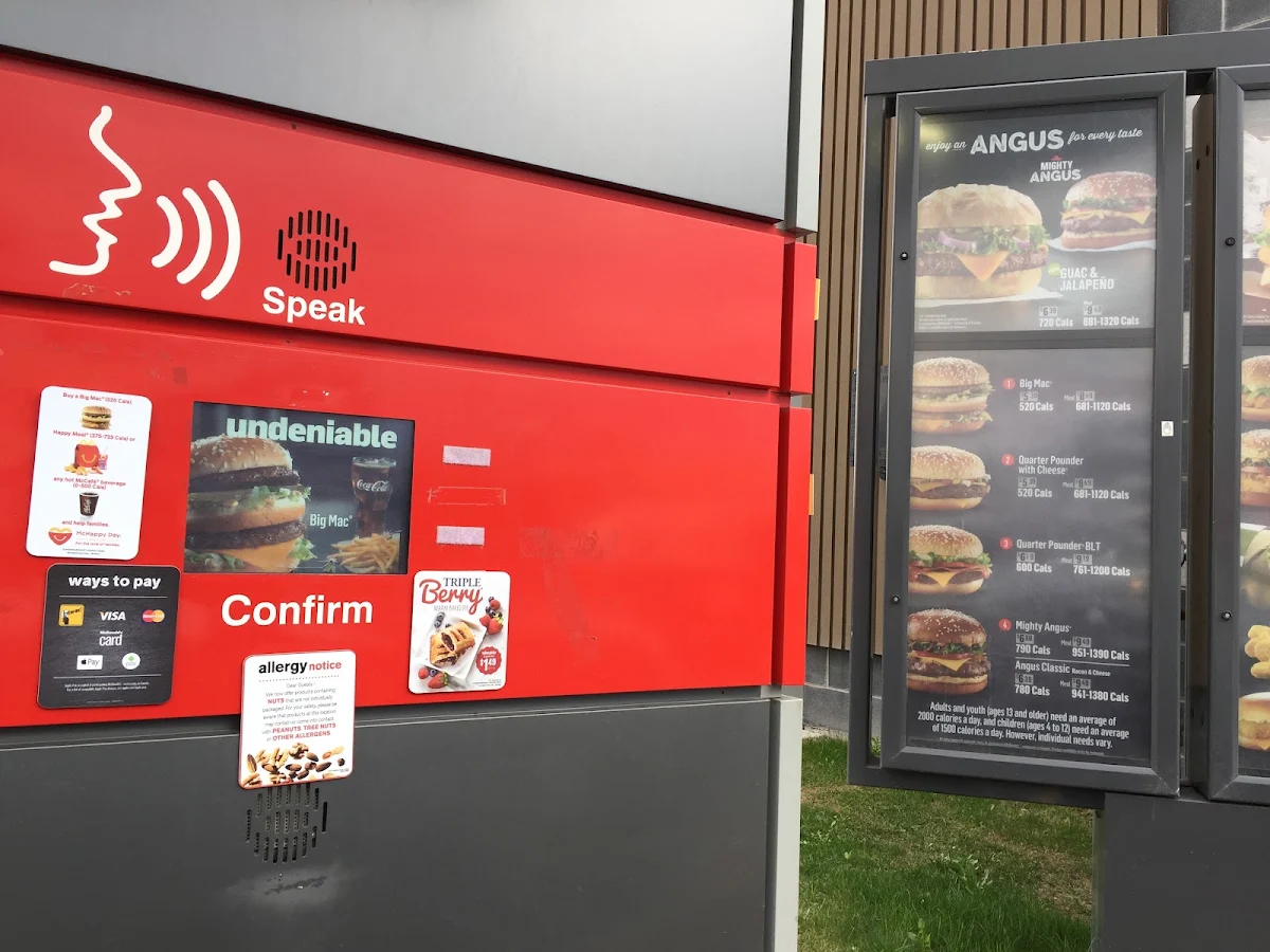 Menu, McDonald's