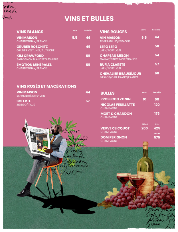 Menu, Clébard
