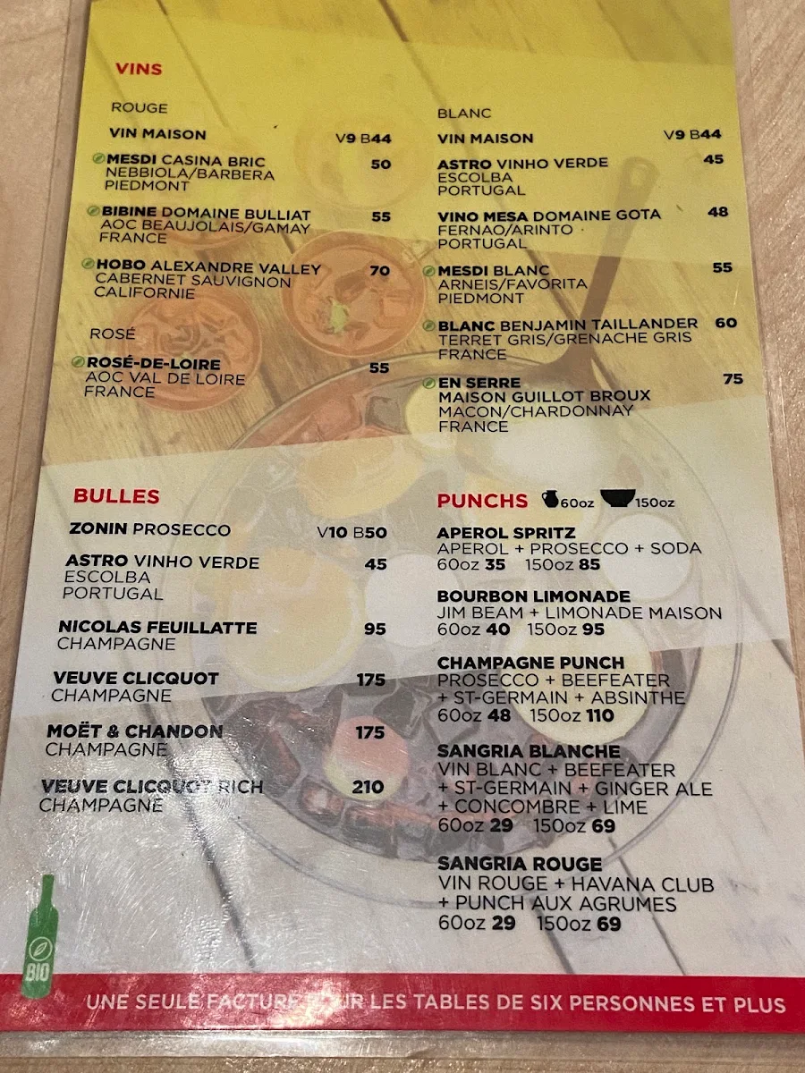 Menu, Clébard