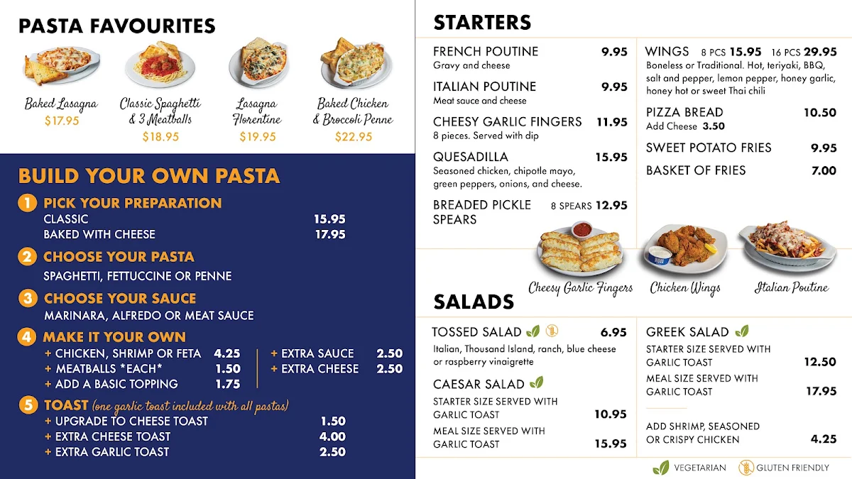 Menu, Royal Pizza Market Mall