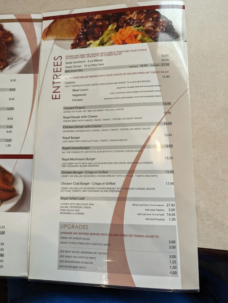 Menu, Royal Pizza Market Mall