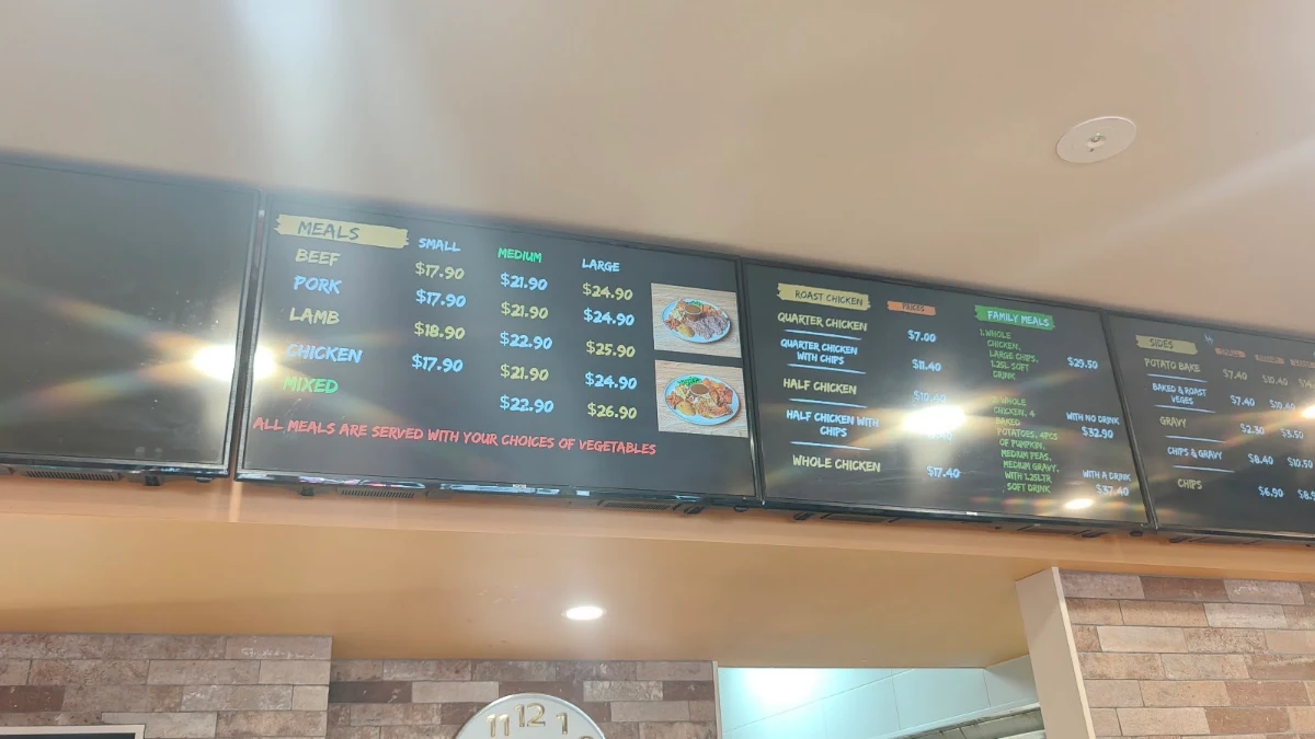 Menu, Family Roast Carvery
