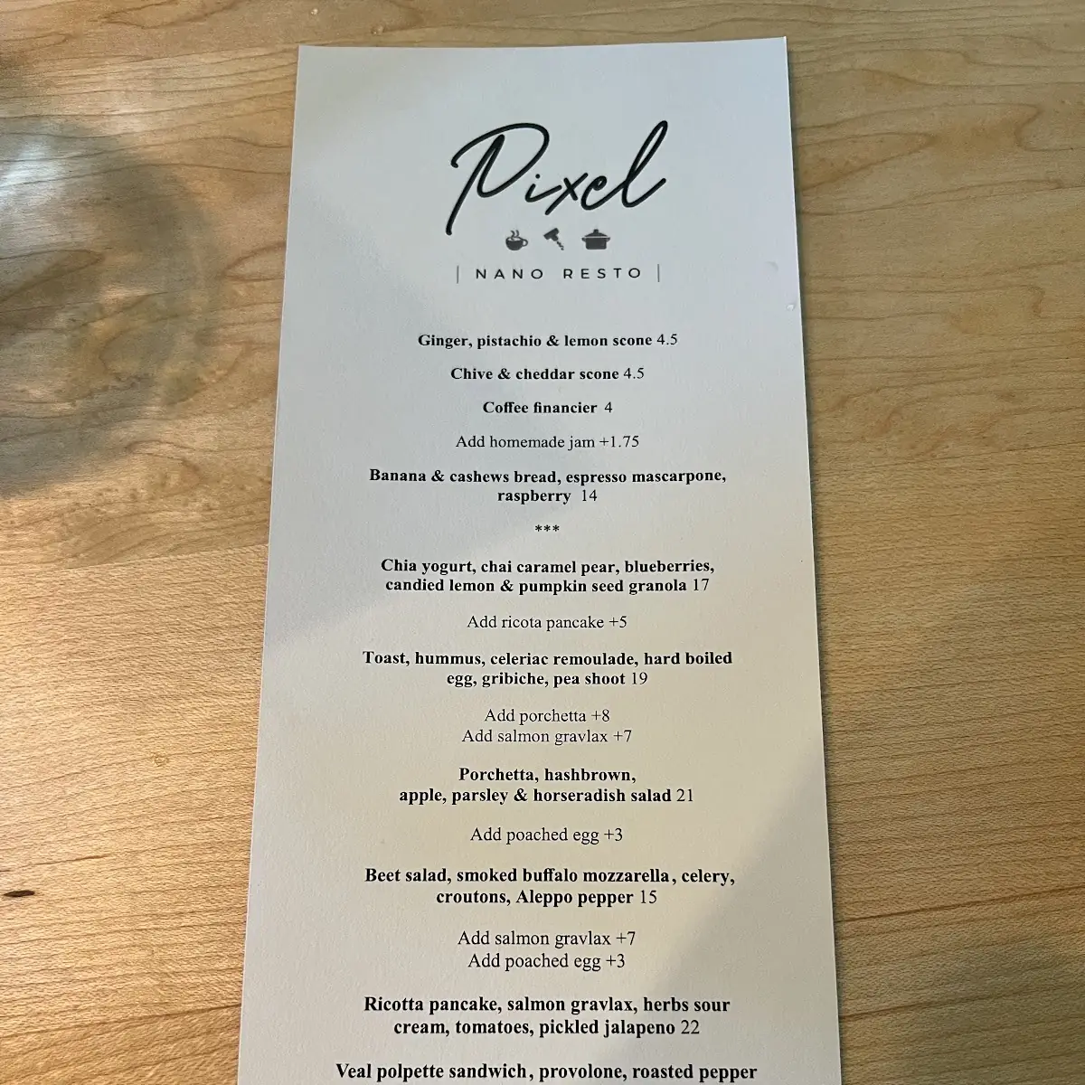Menu photo 1