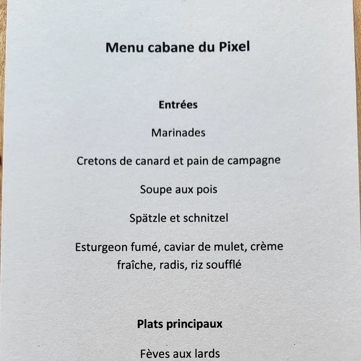 Menu photo 2