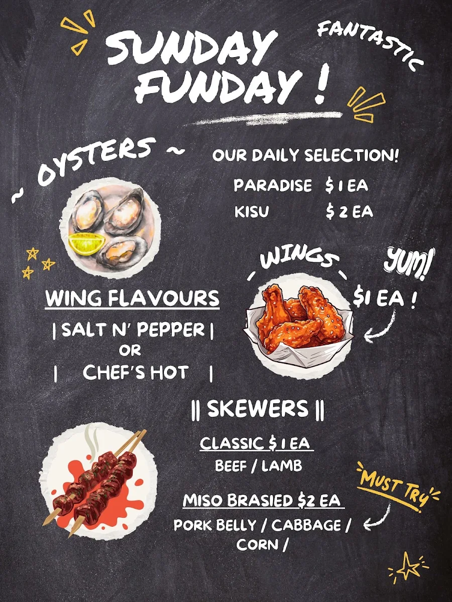Menu, The Chef's Playground Eatery