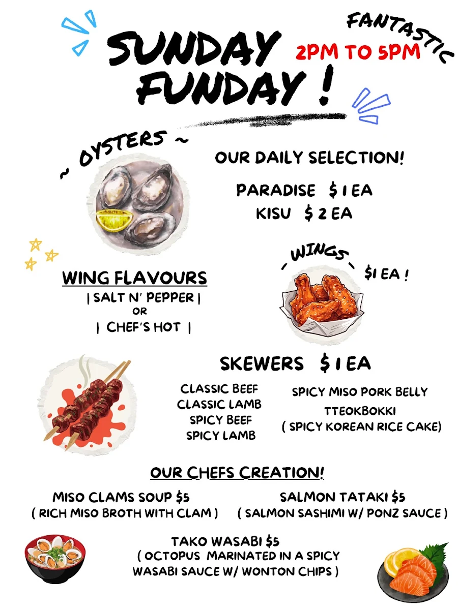 Menu, The Chef's Playground Eatery