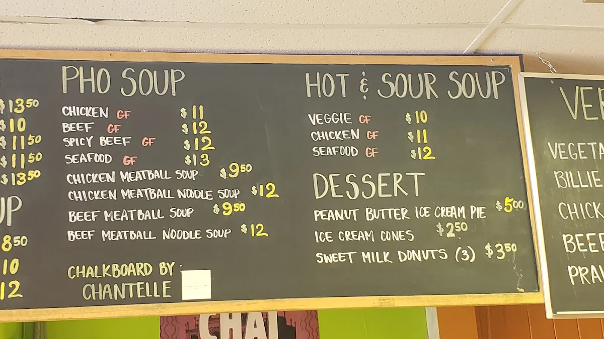 Menu, Mad Mango Cafe