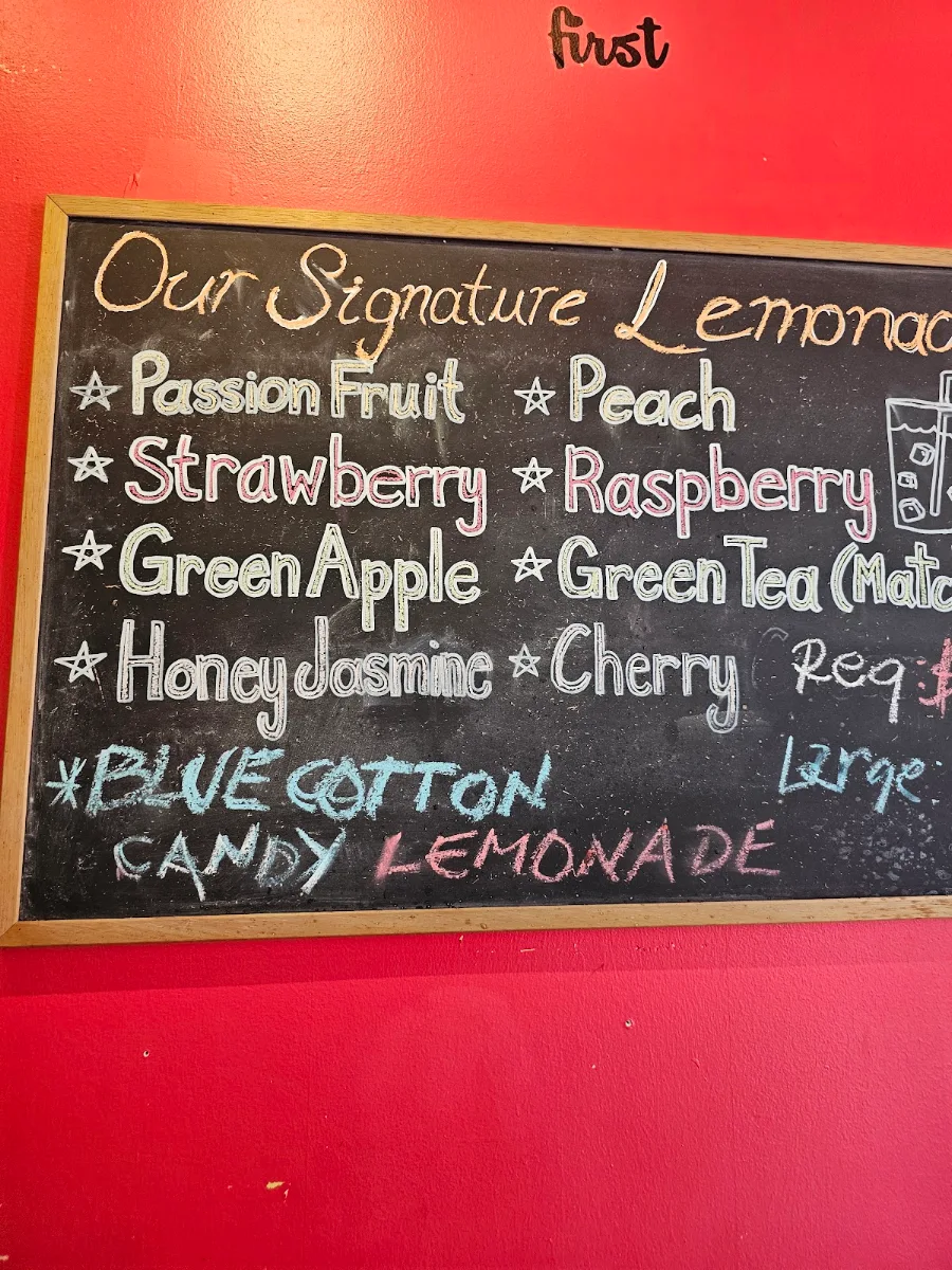 Menu, Lakeshore Ice cream cafe