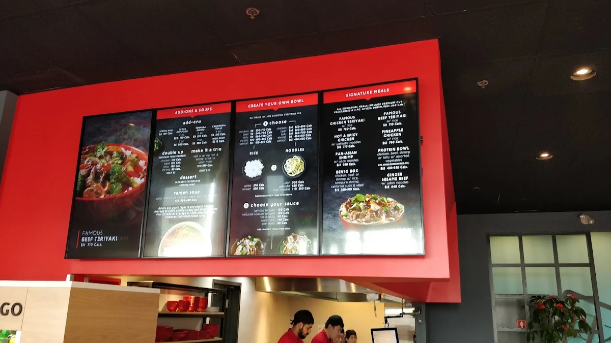 Menu, Teriyaki Experience