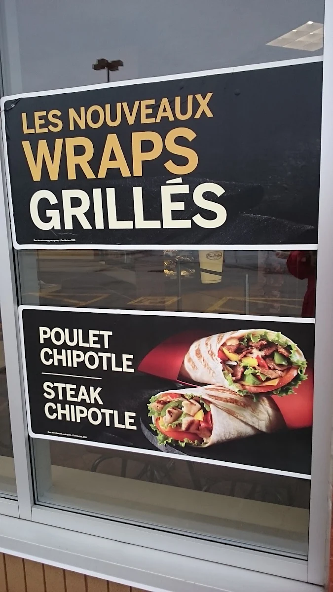 Menu, Tim Hortons