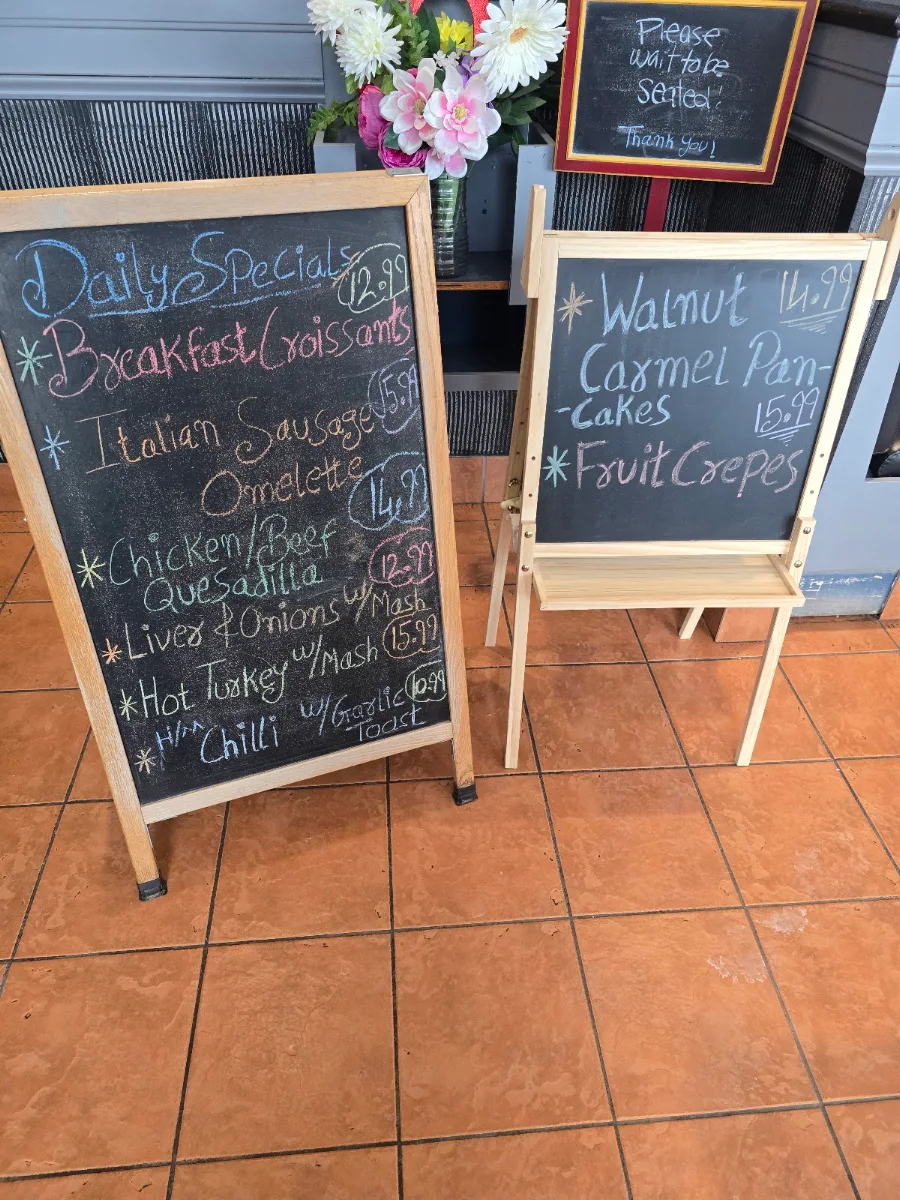 Menu, Harbour Grill