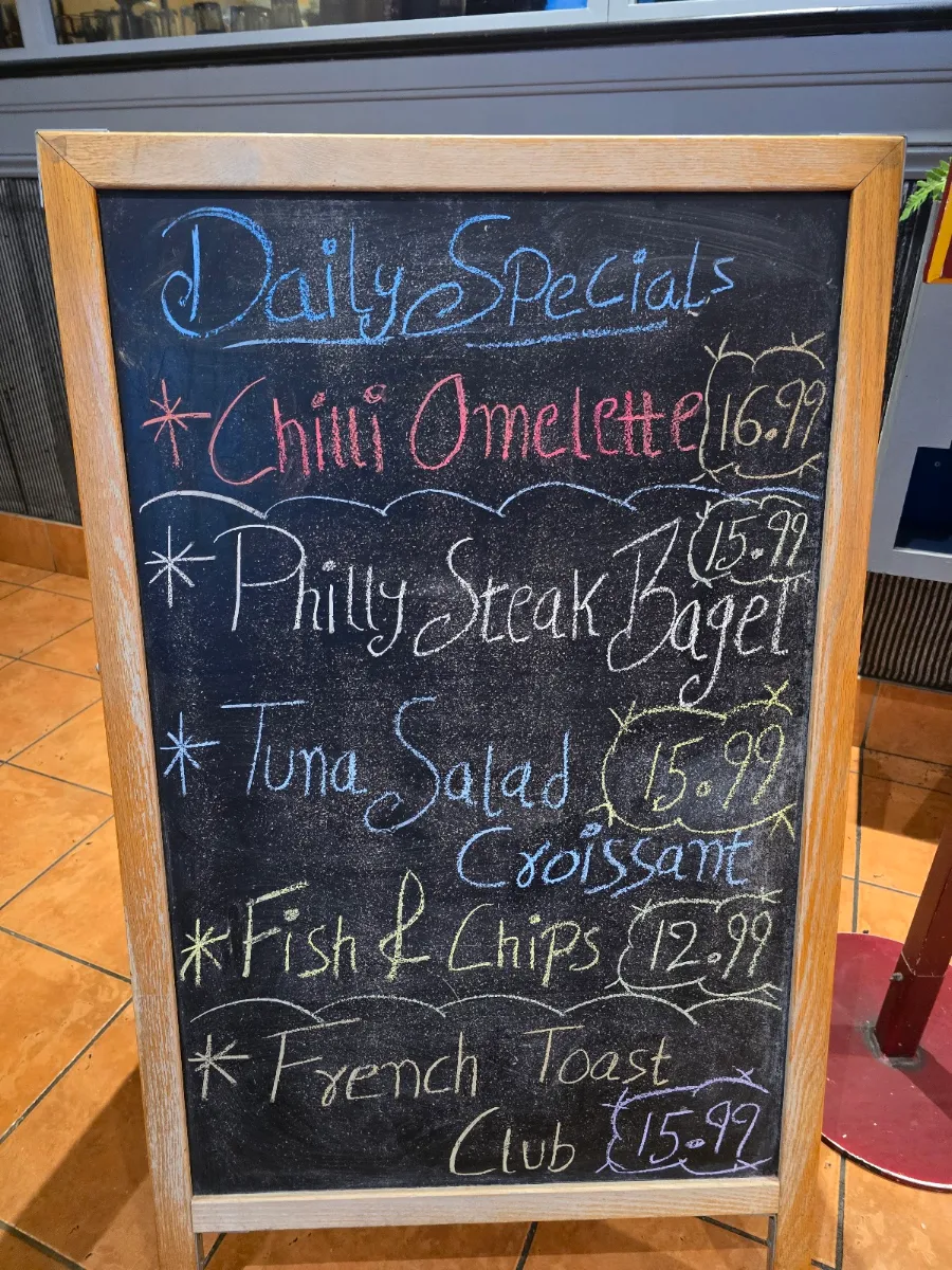 Menu, Harbour Grill
