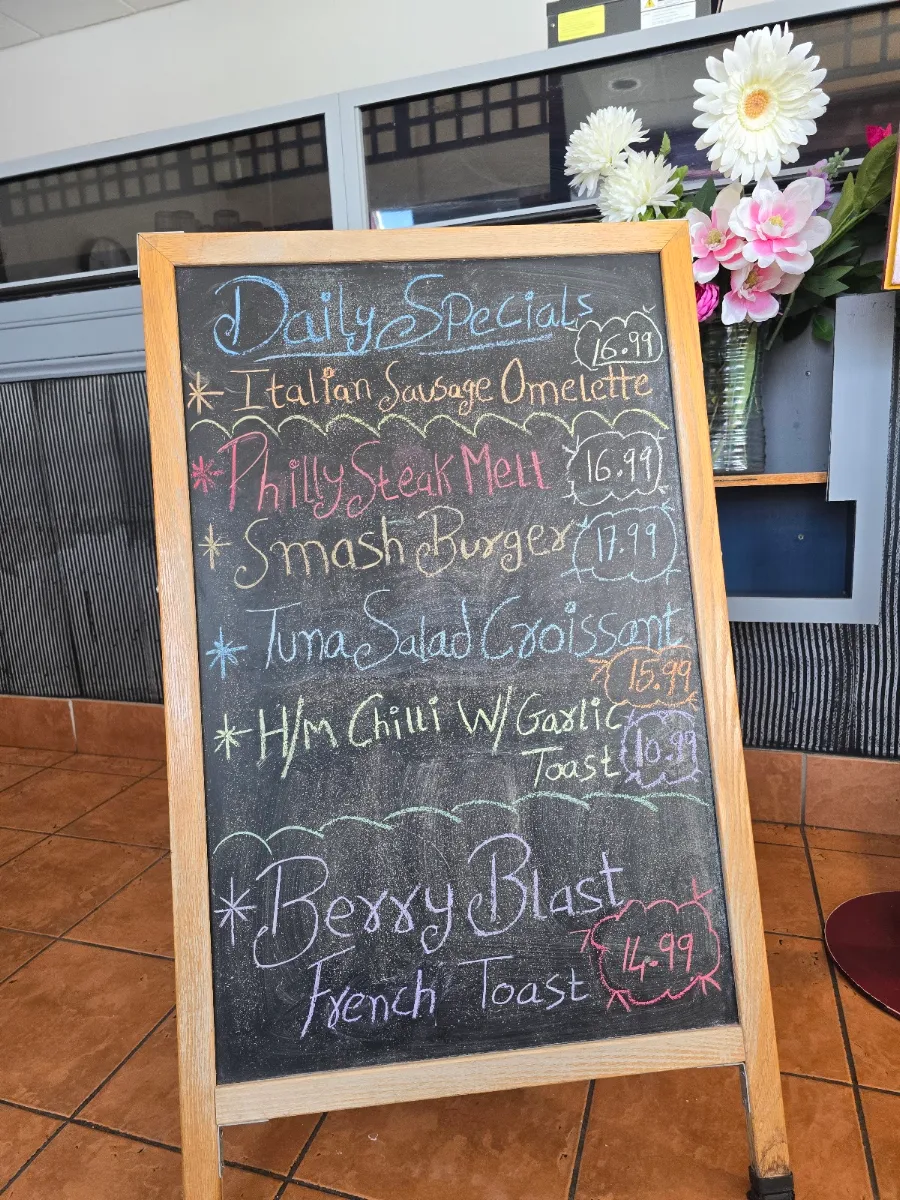 Menu, Harbour Grill