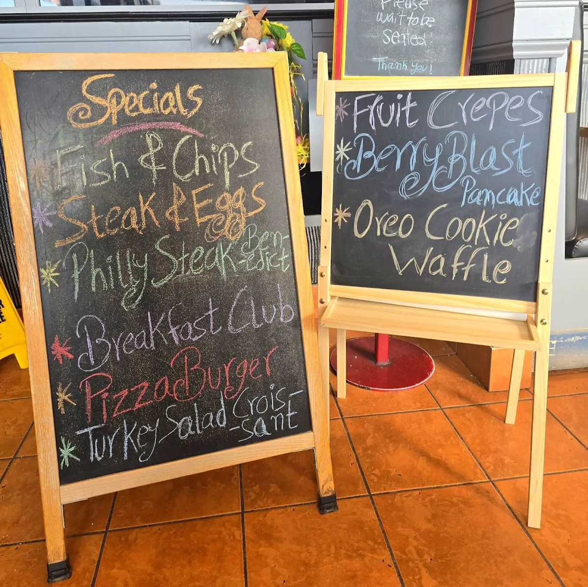 Menu, Harbour Grill