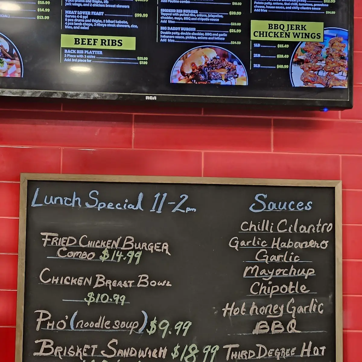 Menu, Smokies Burgers